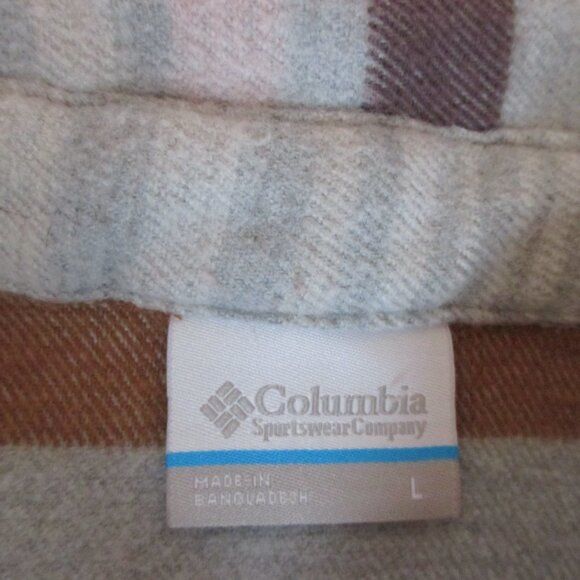 Columbia Heavy flannel shacket Womens large - Picture 2 of 9